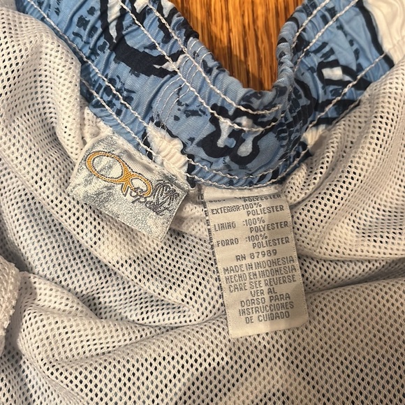 OP Sport Men’s Blue Printed Swim Trunks Size XL - Picture 3 of 3